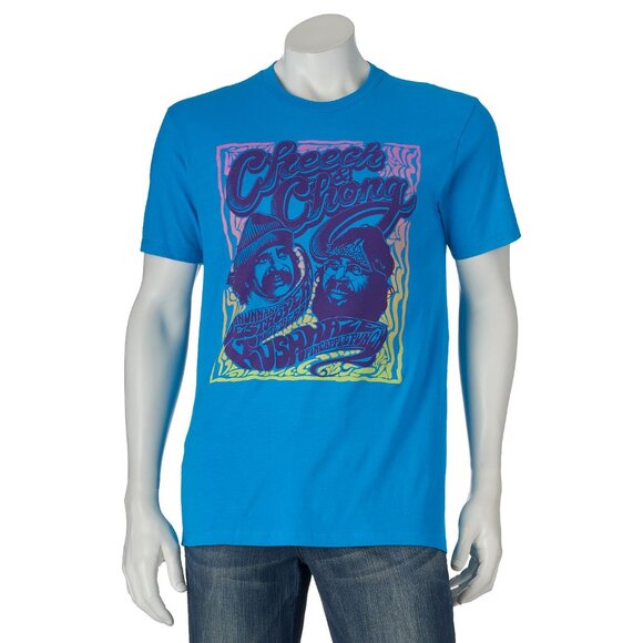 New! Cheech & Chong Psychedellic Movie T-Shirt - Picture 1 of 2